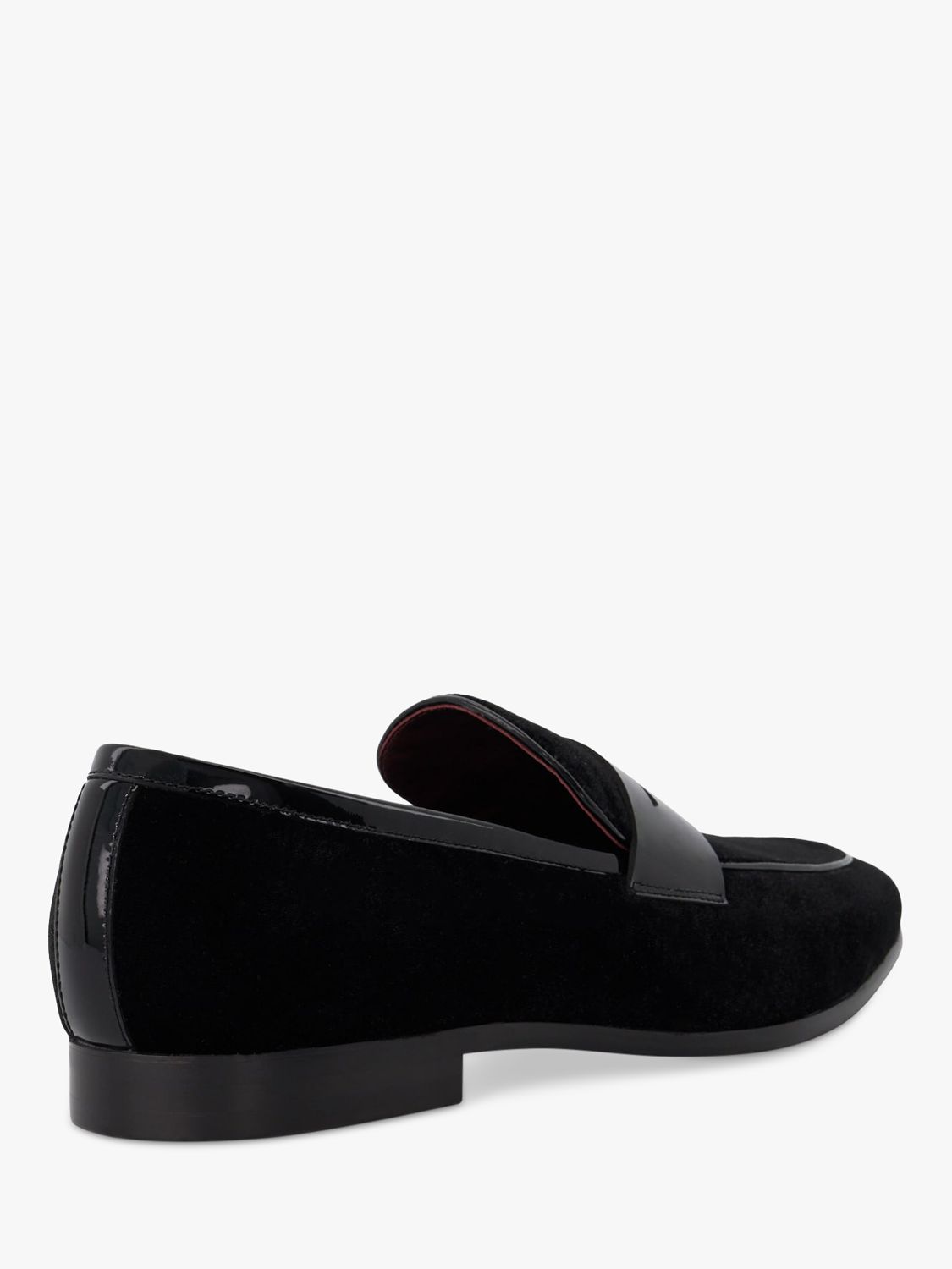 Dune Sensory Velvet Saddle Loafers, Black, 6