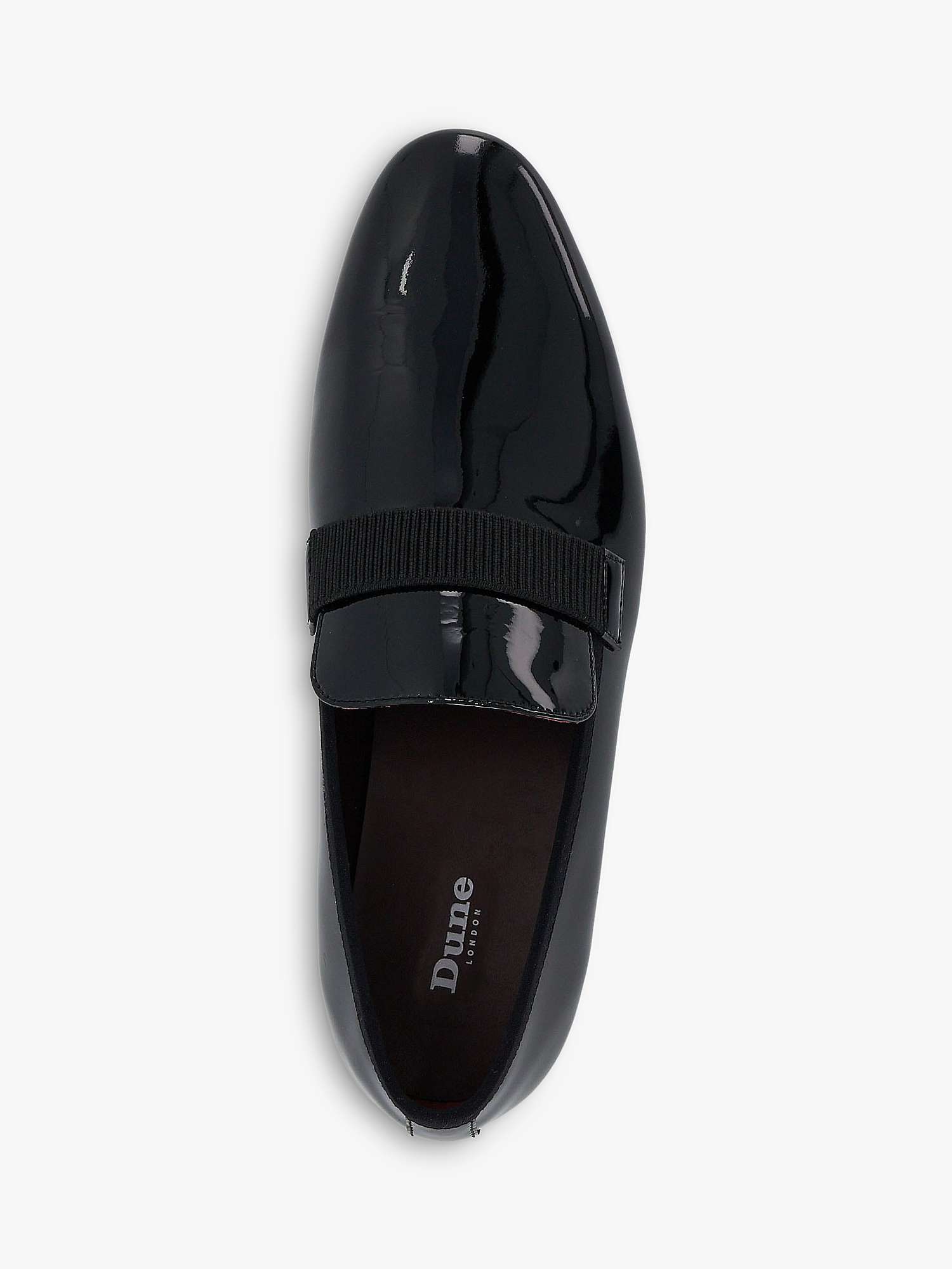 Buy Dune Slade Patent Grosgrain Loafers, Black Online at johnlewis.com