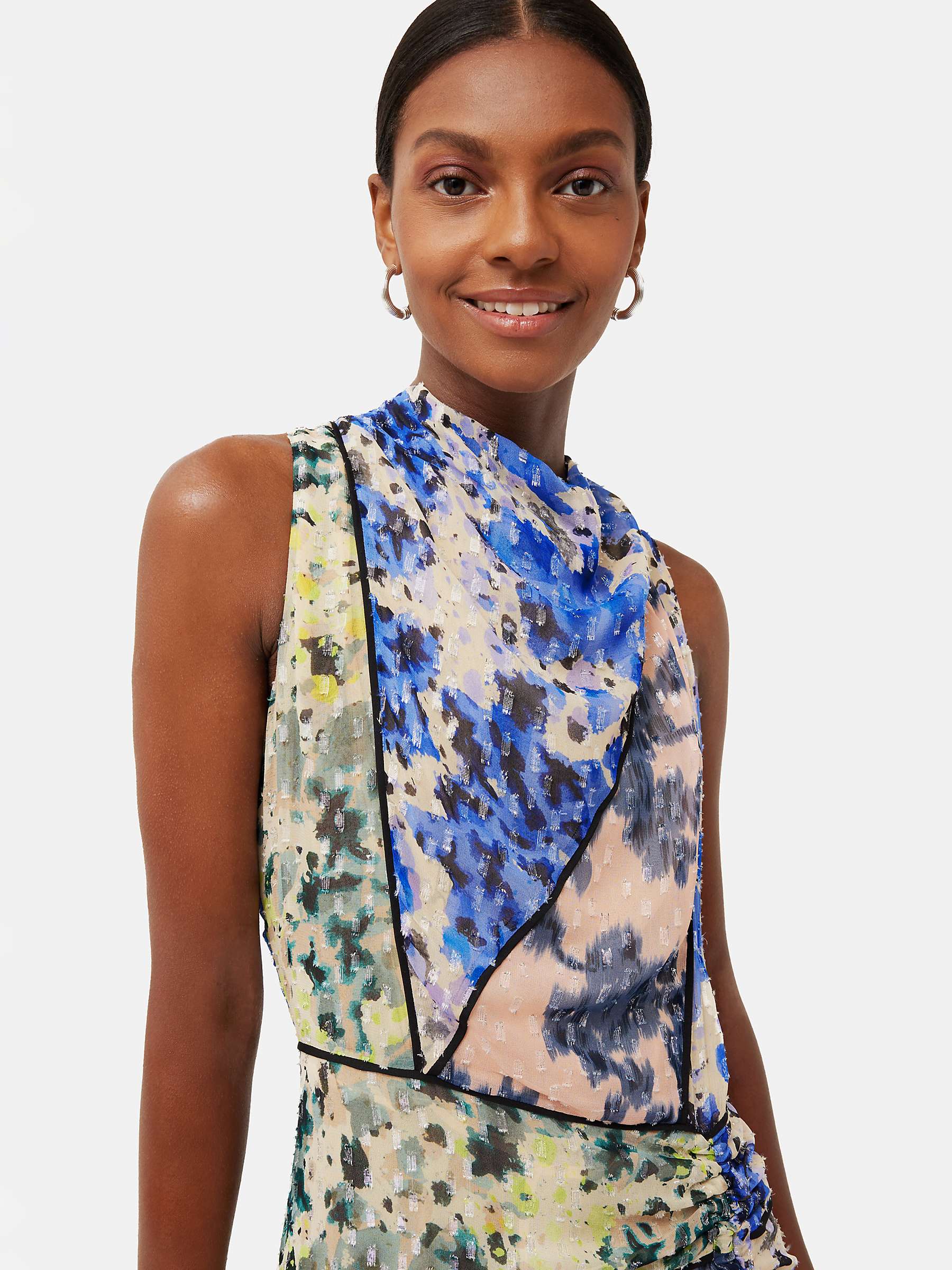 Buy Jigsaw Ikat Posy and Clouded Leopard Print Maxi Dress, Multi Online at johnlewis.com