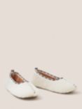 White Stuff Borg Ballet Slippers, Cream