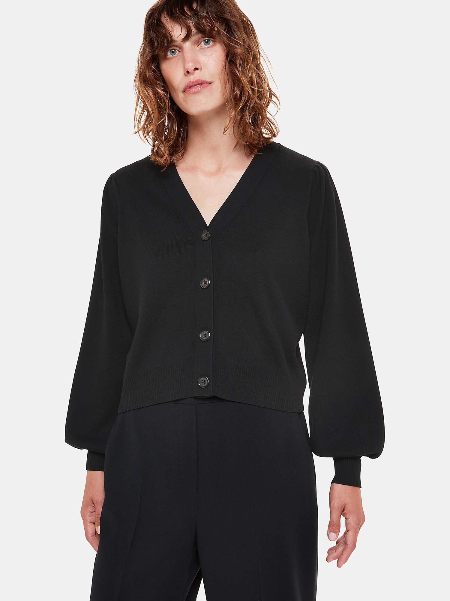 Buy Whistles Puff Sleeve Cardigan Online at johnlewis.com