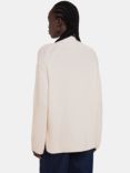 Whistles Petite Wool Blend Funnel Neck Jumper, Ivory