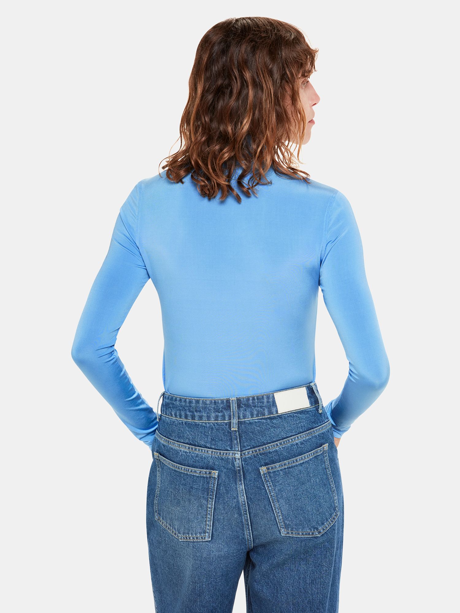 Buy Whistles Slinky High Neck Top Online at johnlewis.com