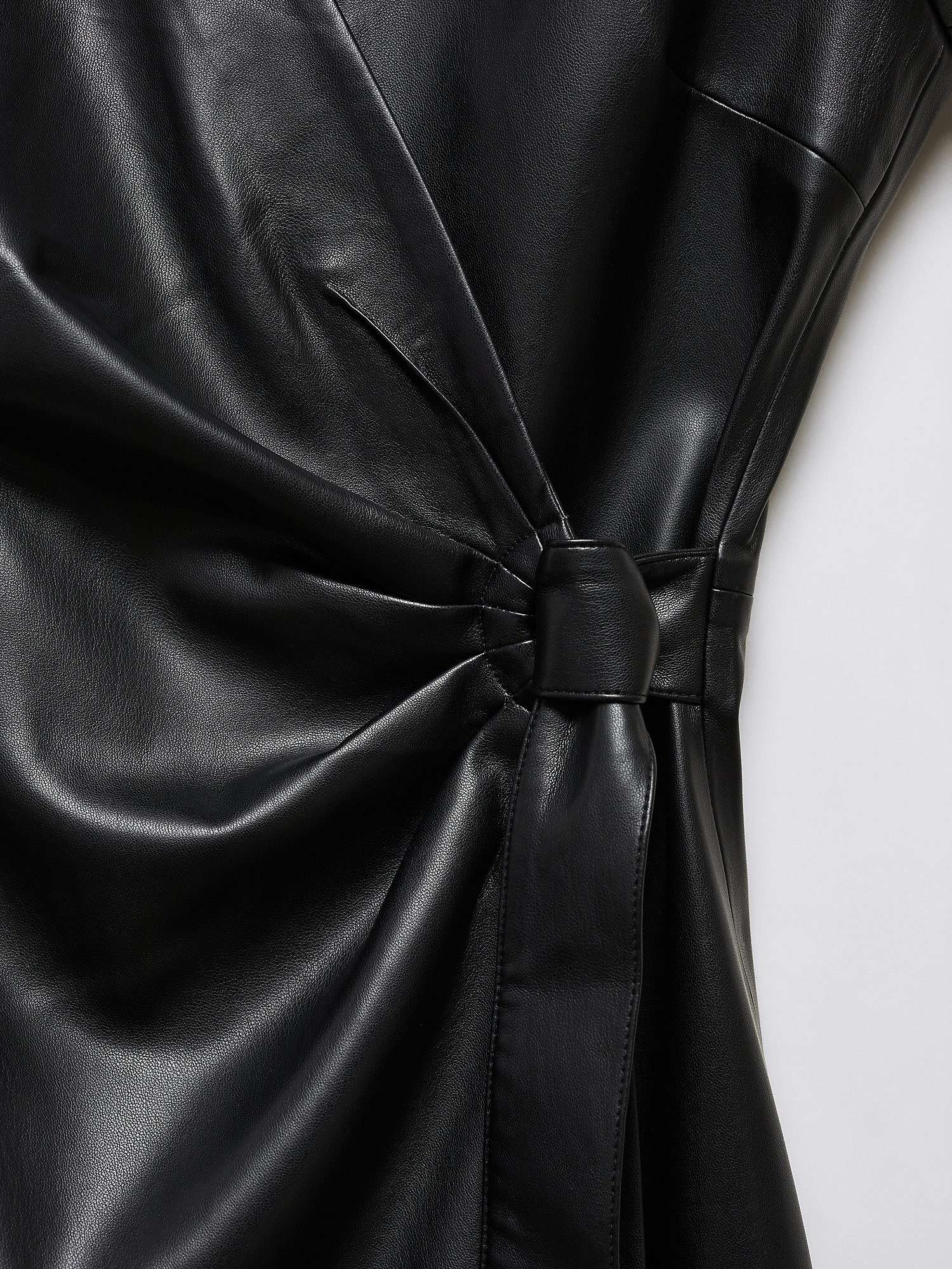 Mango Emily Wrap Mini Dress, Black at John Lewis & Partners