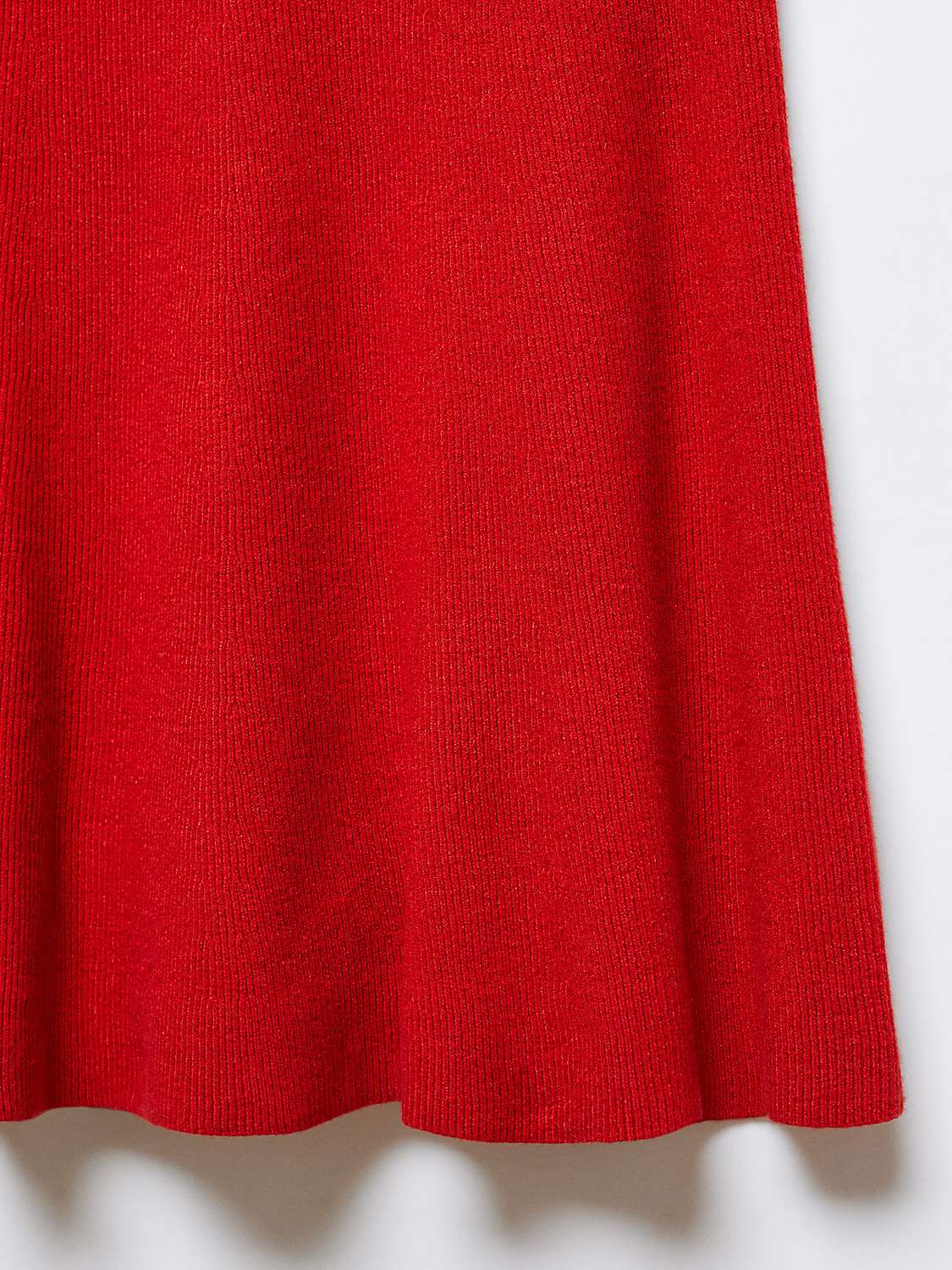 Mango Presley Midi Skirt, Red at John Lewis & Partners