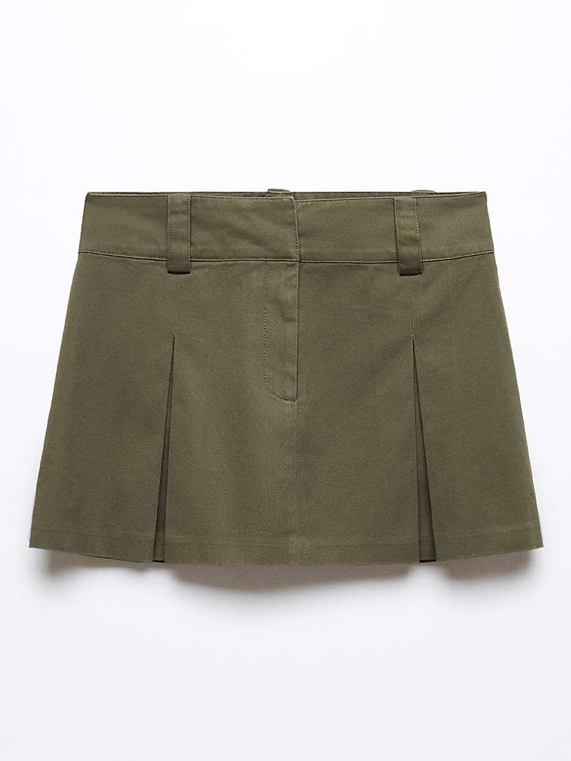 Mango Meli Cargo Mini Skirt, Green at John Lewis & Partners