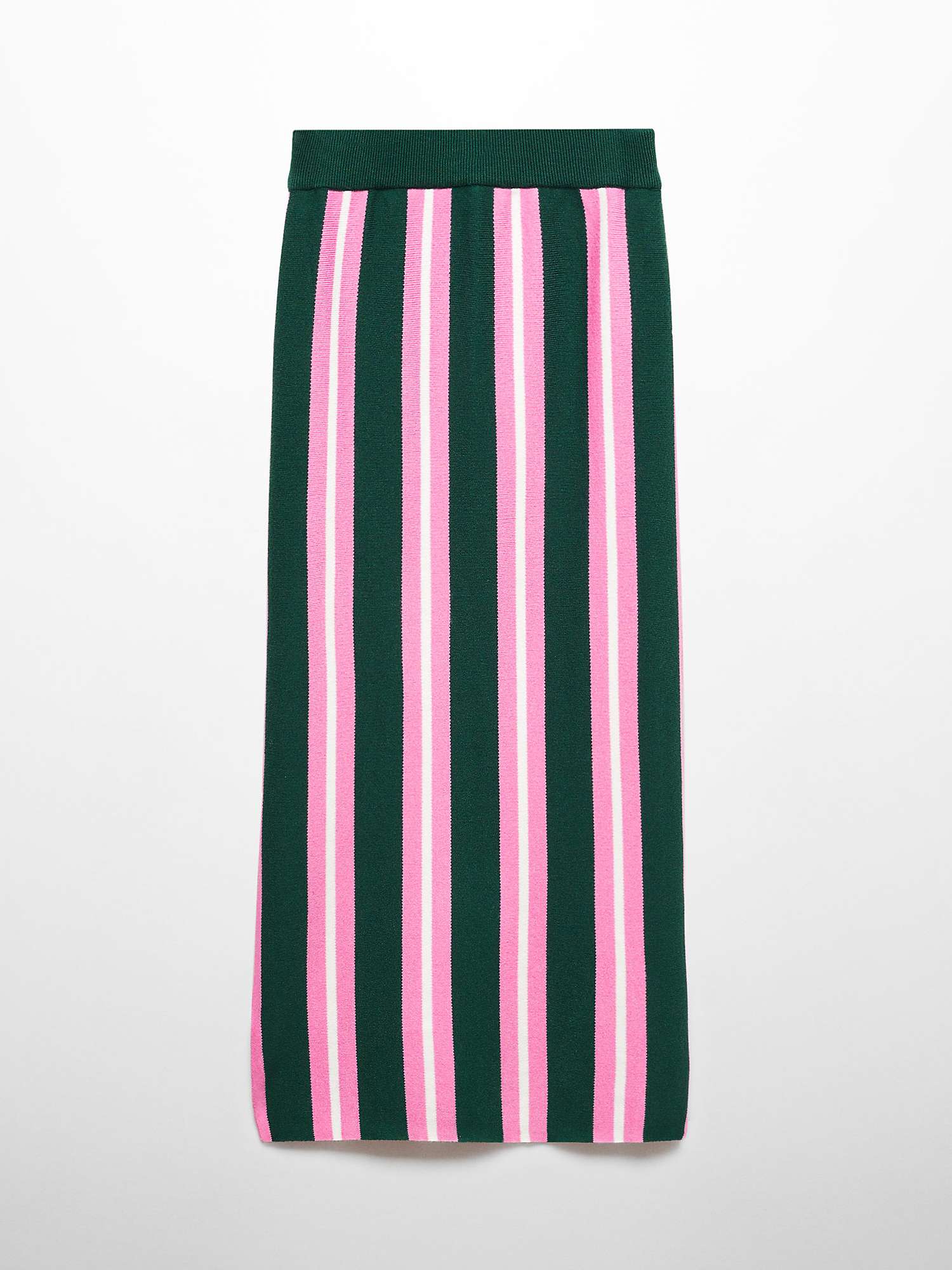 Mango Carla Knit Skirt, Pink/Multi at John Lewis & Partners