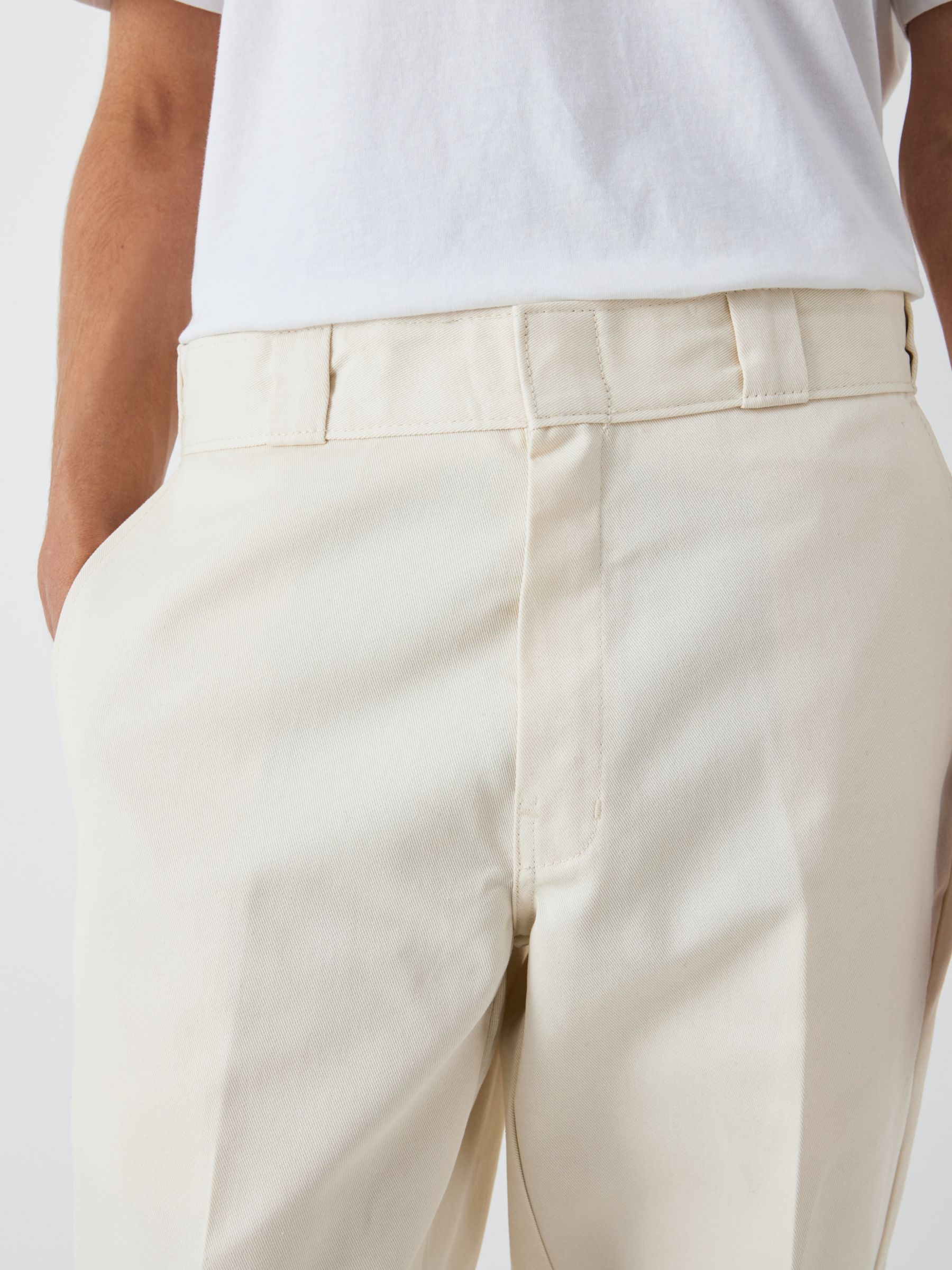 Dickies 874 Cropped Work Trousers, Whitecap Gray at John Lewis & Partners