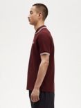 Fred Perry Twin Tipped Regular Fit Polo Shirt, Red