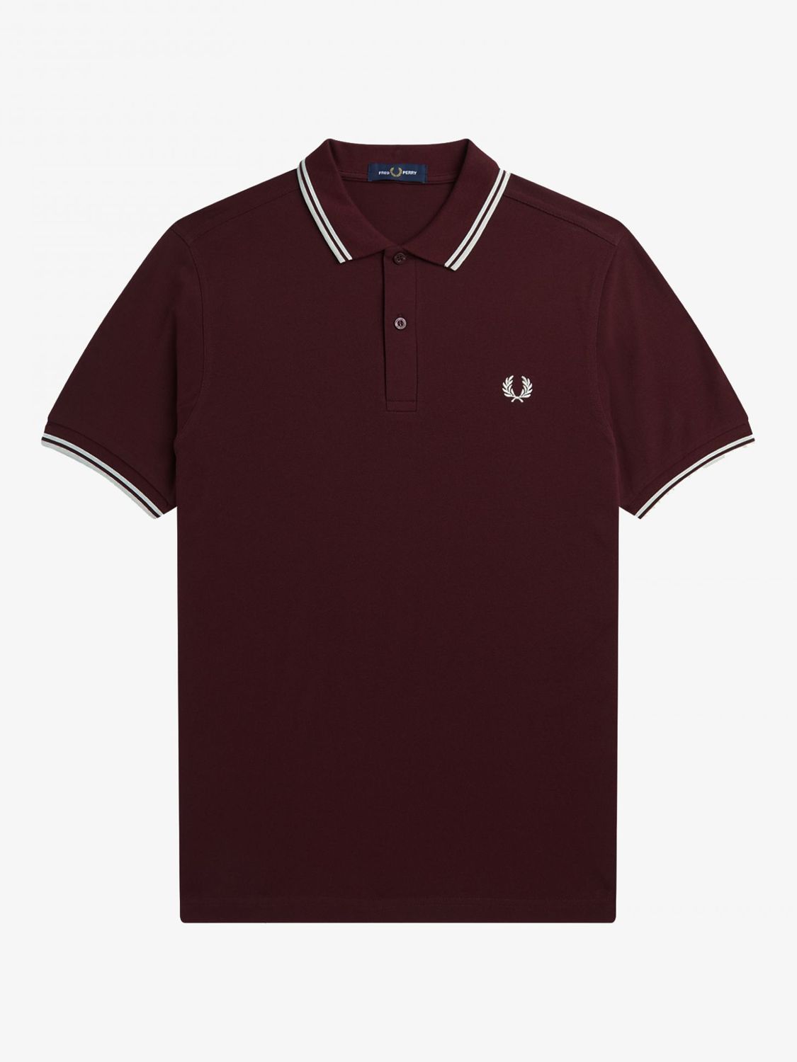 Fred Perry Twin Tipped Regular Fit Polo Shirt, Red at John Lewis & Partners