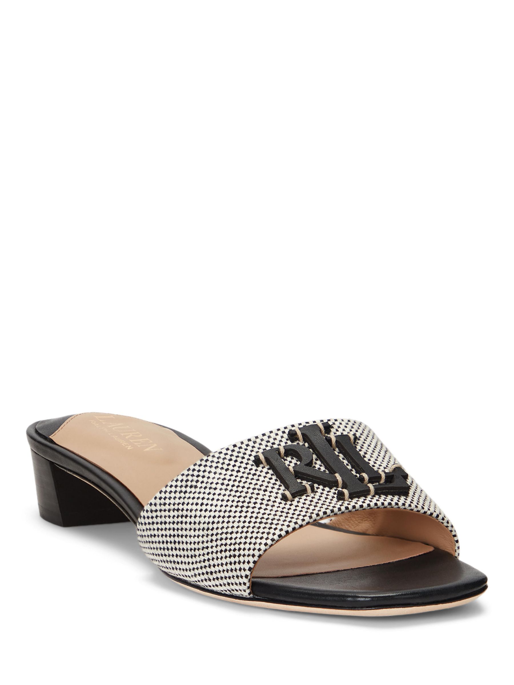 Ralph lauren black on sale sandals