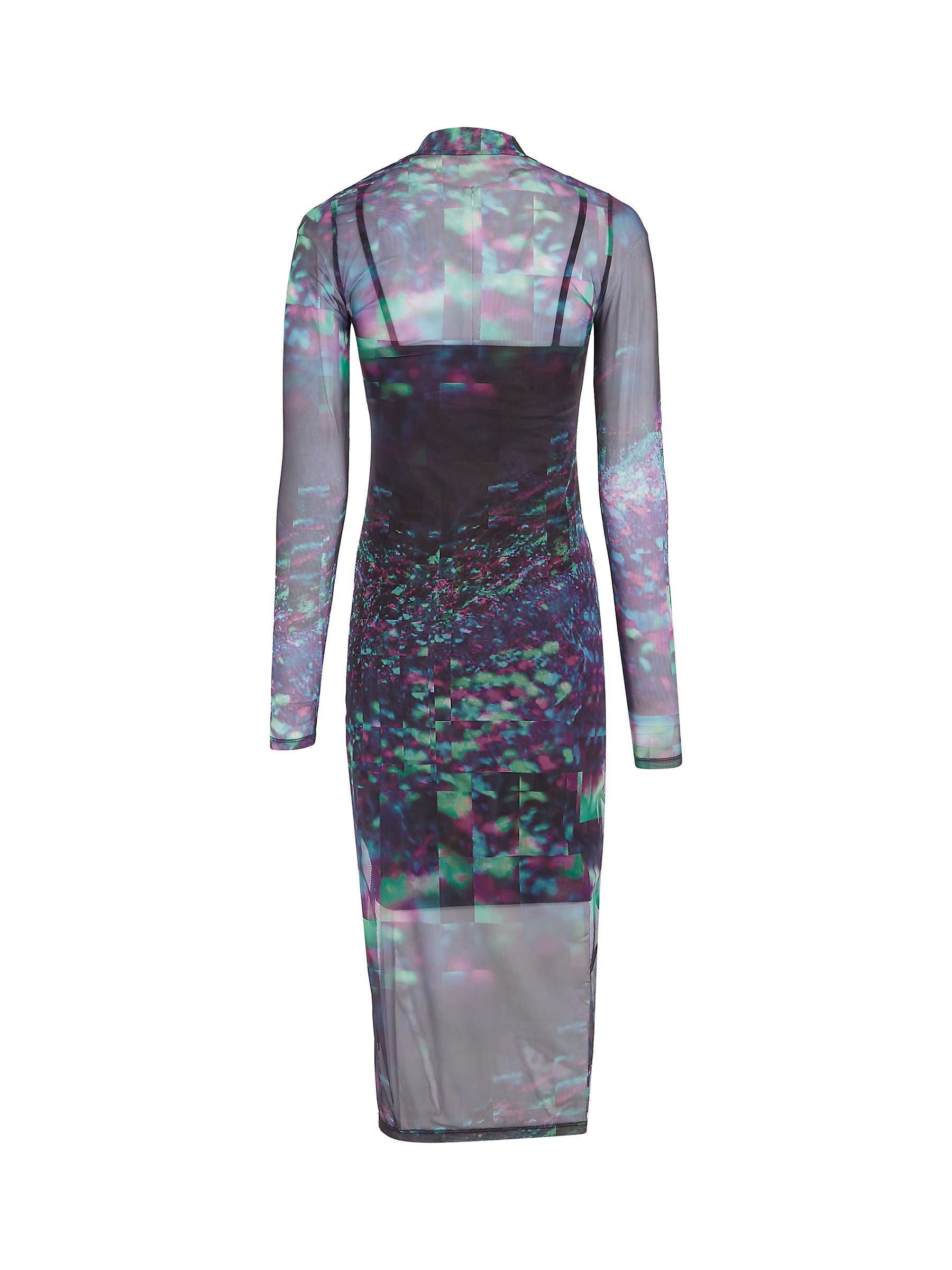 Buy Calvin Klein Galaxy Mesh Bodycon Midi Dress, Multi Online at johnlewis.com