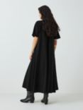 AND/OR Alex Pleat Midi Dress, Black