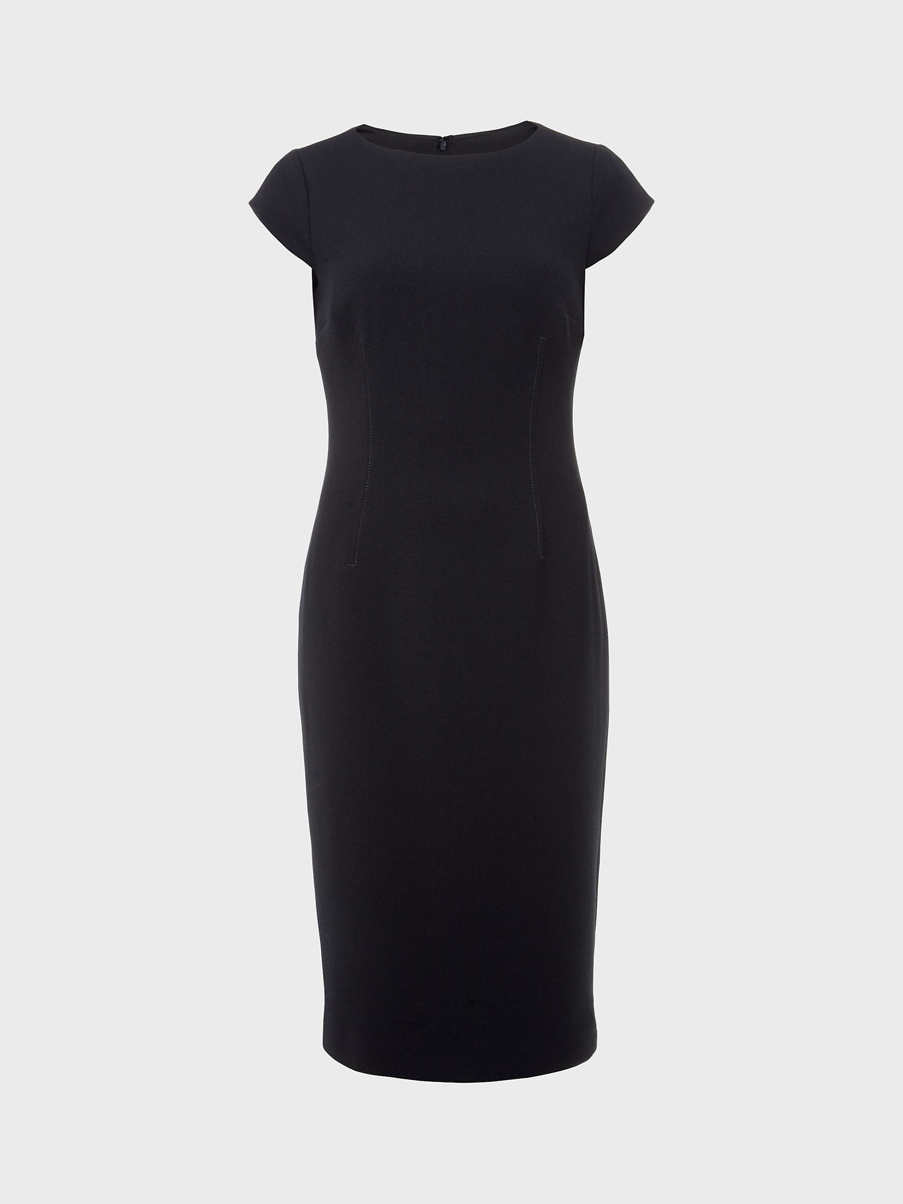 Buy Hobbs Petite Mia Knee Length Dress, Navy Online at johnlewis.com