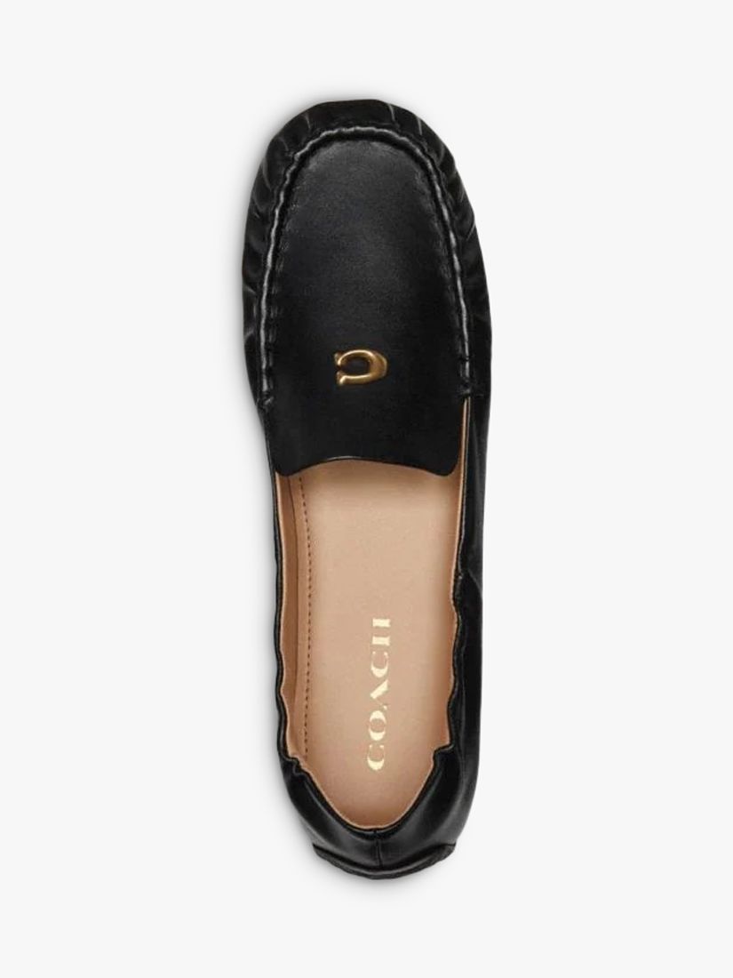 Coach Ronnie Leather Loafers, Black, 6