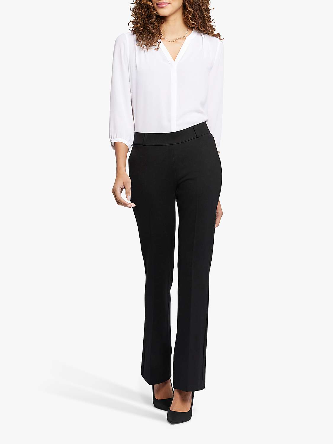 Buy NYDJ Sculpt Her Pull On Flared Trousers Online at johnlewis.com