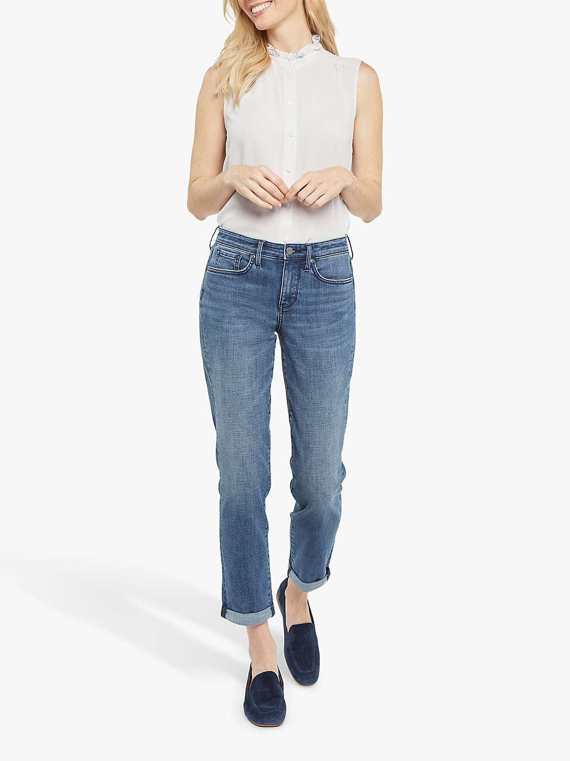 Buy NYDJ Margot Girlfriend Roll Cuff Jeans Online at johnlewis.com