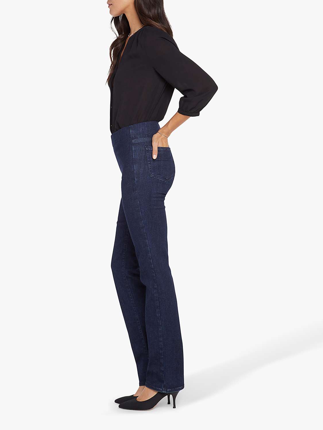 Buy NYDJ Marilyn Straight Pull-On Jeans in SpanSpring™ Denim, Langley Online at johnlewis.com
