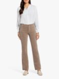 NYDJ Marilyn Straight Leg Fine Corduroy Trousers, Sage Leaf