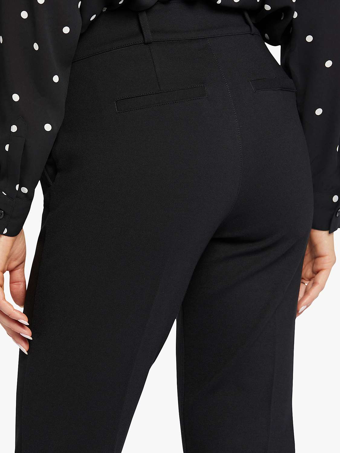 Buy NYDJ Sculpt Her Classic Straight Trousers, Black Online at johnlewis.com