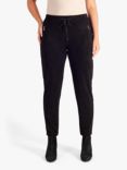 chesca Faux Suede Trousers, Black