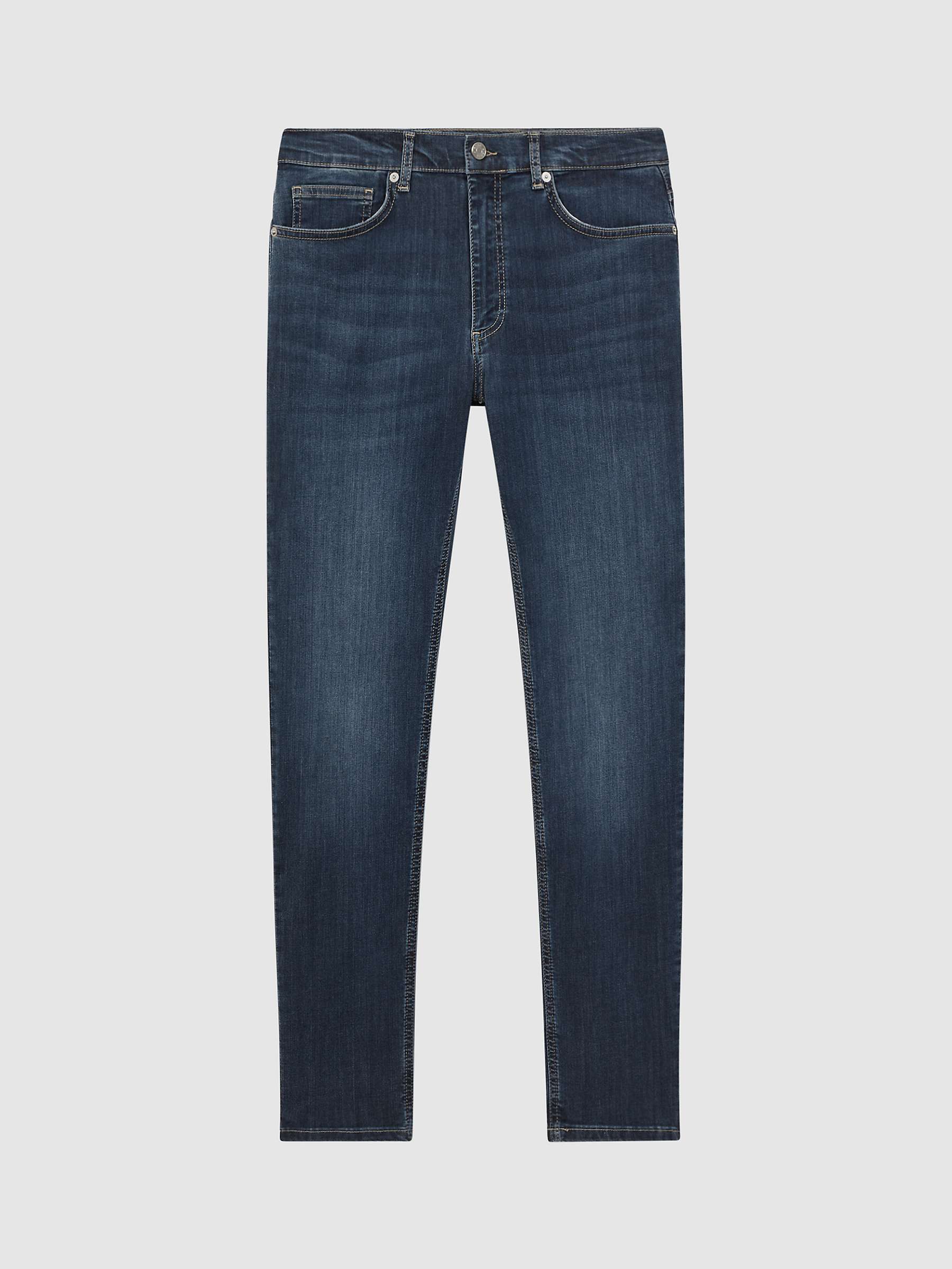 Buy Reiss James Jersey Slim Fit Jeans, Indigo Online at johnlewis.com