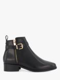 Dune Wide Fit Pepi Leather Ankle Boots