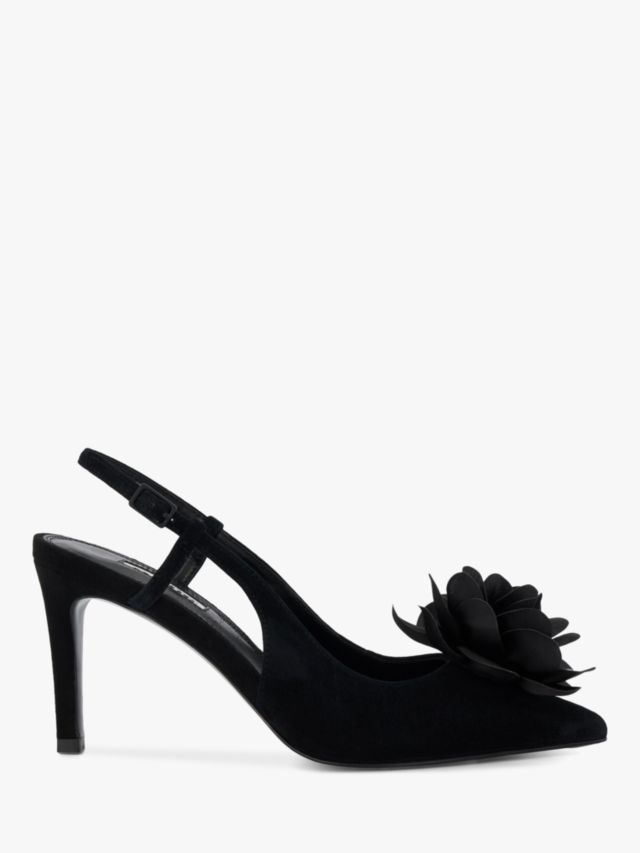 Black slingback stiletto heels sale