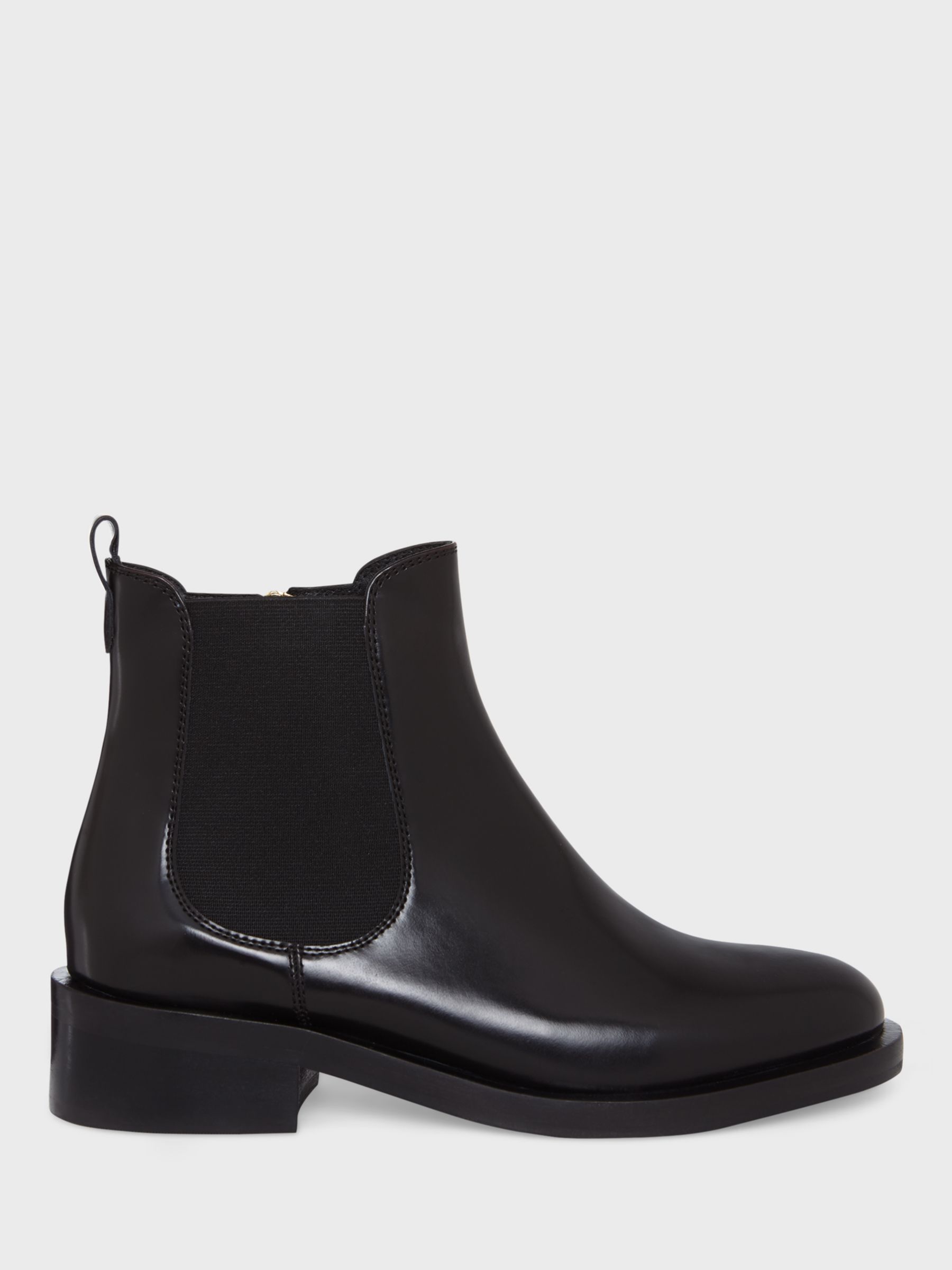 Hobbs Bethany Leather Chelsea Boots, Black at John Lewis & Partners