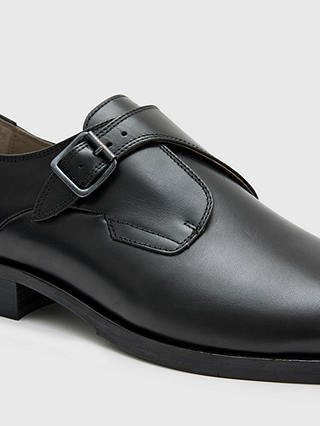 AllSaints Keith Monk Shoes, Black