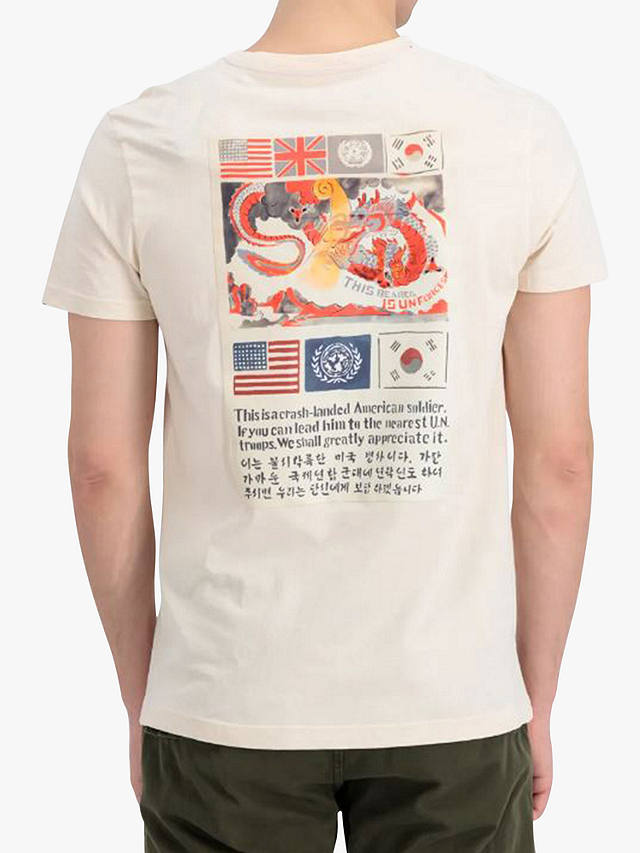 Alpha Industries USN Blood Chit T-Shirt, White