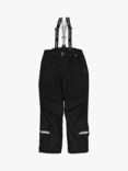 Polarn O. Pyret Kids' Padded Wind & Waterproof Shell Trousers, Black