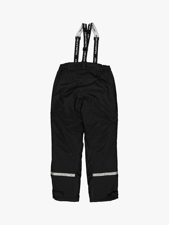 Polarn O. Pyret Kids' Padded Wind & Waterproof Shell Trousers, Black