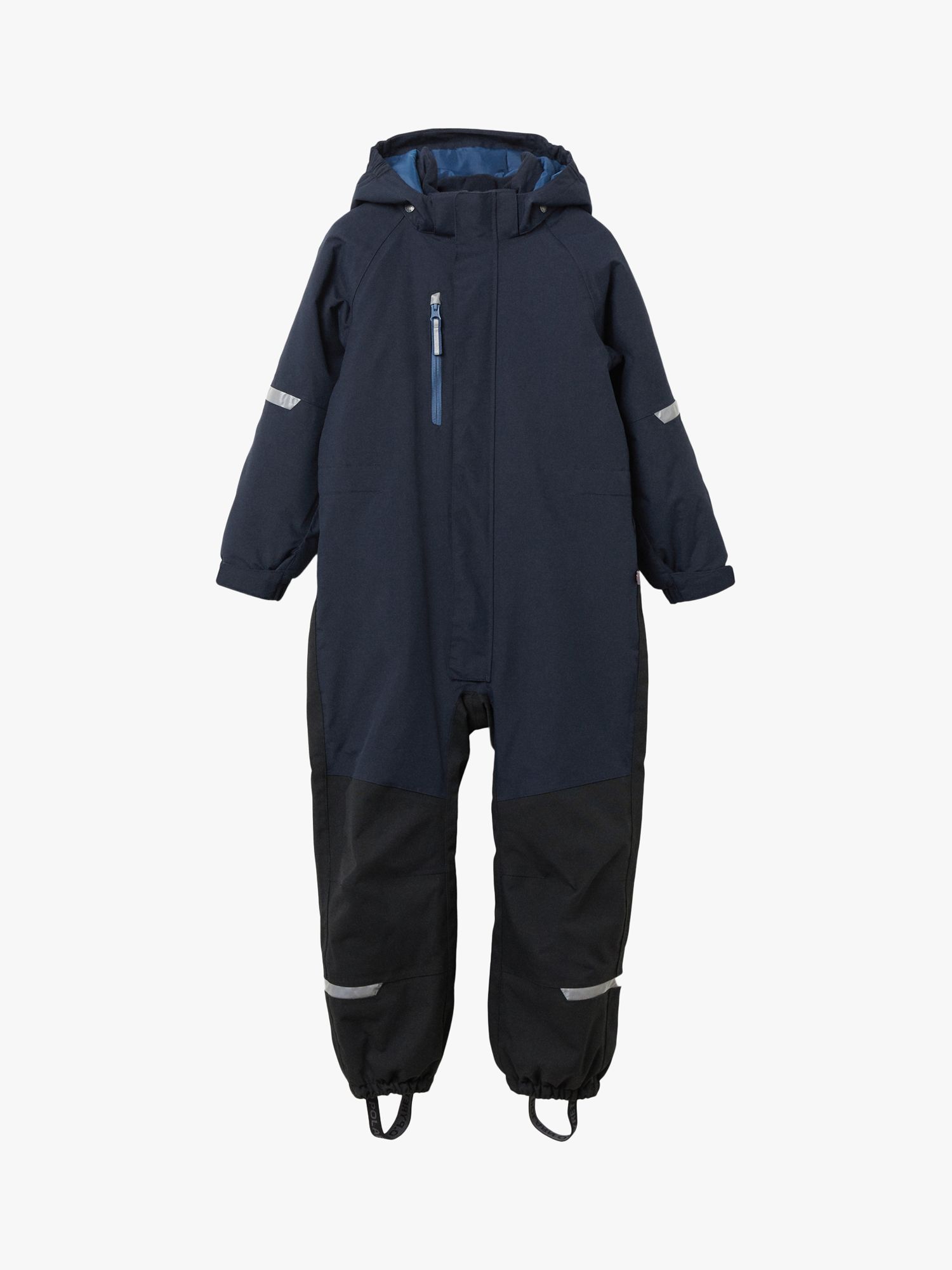 Polarn O. Pyret Kids' Waterproof Lined Hooded Overall, Blue, 12-18 months