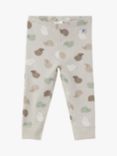 Polarn O. Pyret Baby Organic Cotton Hedgehog Print Leggings, Neutral