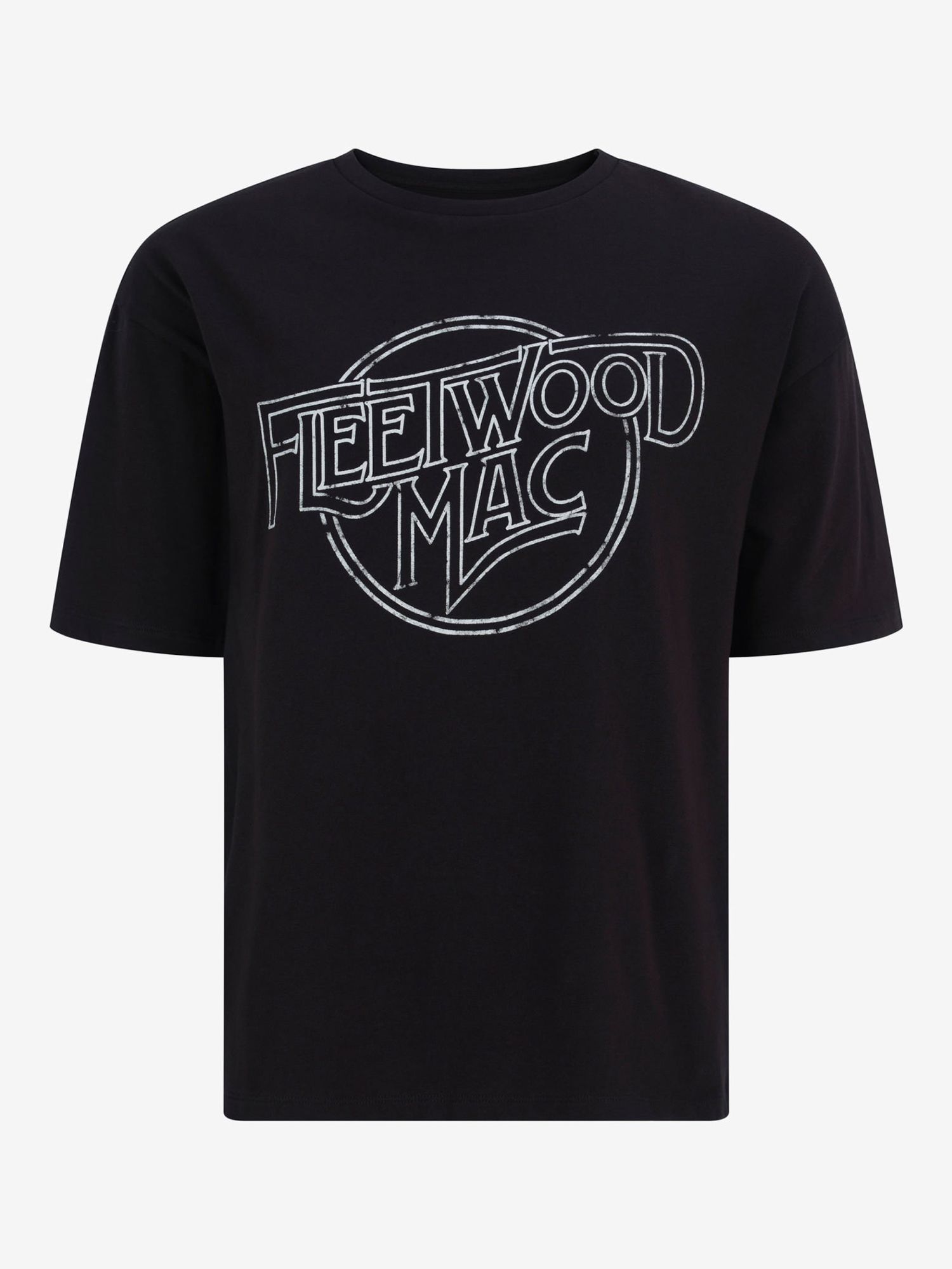 Mint Velvet Fleetwood Mac T-Shirt, Black at John Lewis & Partners
