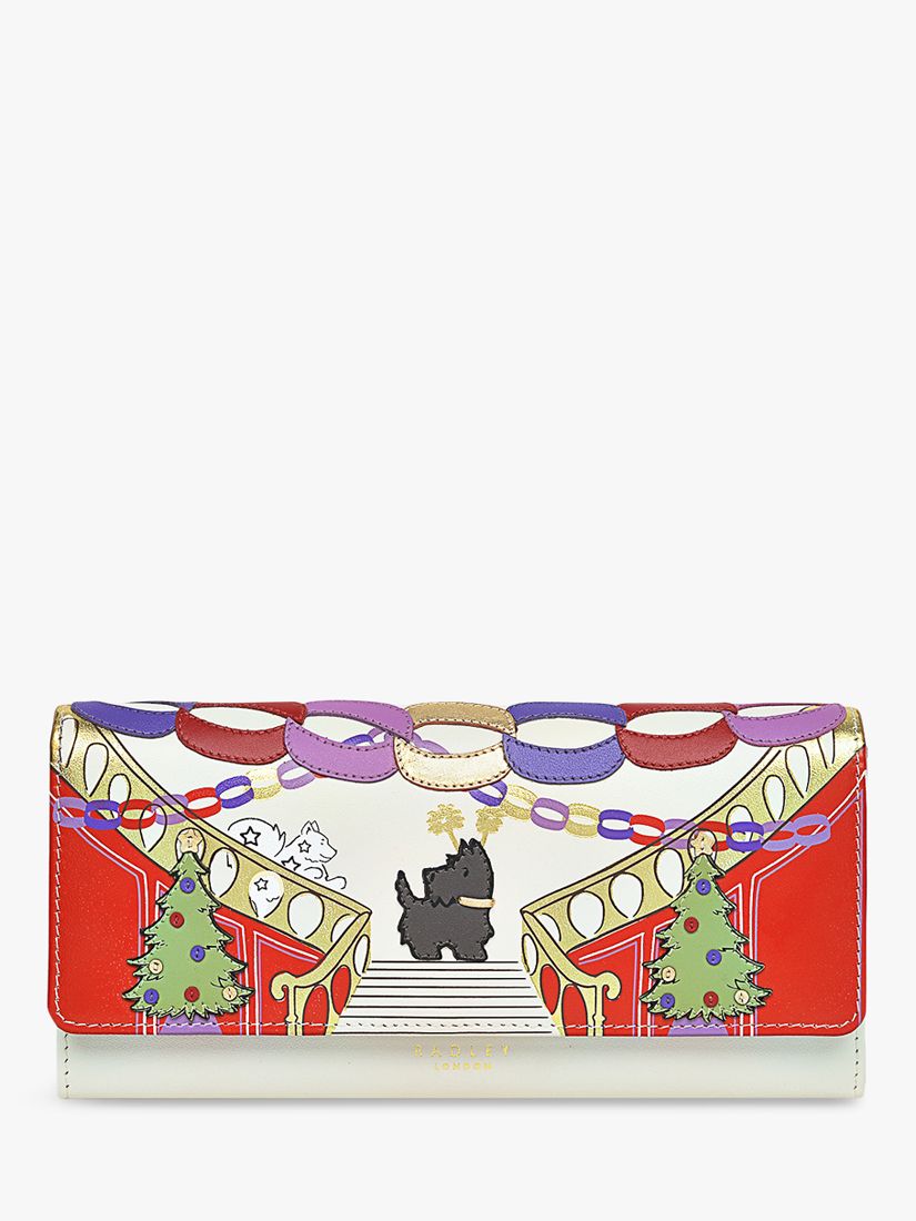 Buy Radley Picture Party Pals Large Flap Over Matinee Purse, Chalk Online at johnlewis.com