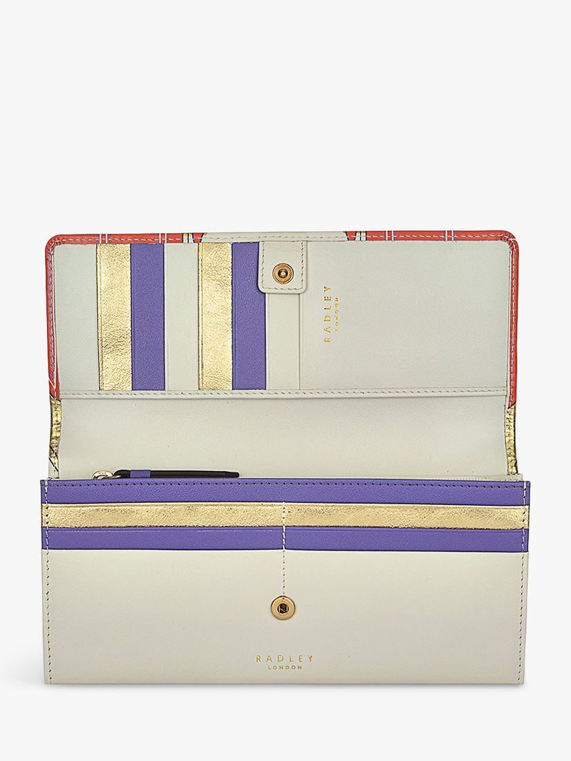 Buy Radley Picture Party Pals Large Flap Over Matinee Purse, Chalk Online at johnlewis.com