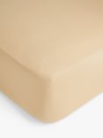 John Lewis Crisp & Fresh 200 Thread Count Egyptian Cotton Deep Fitted Sheet, Sand