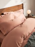 John Lewis Soft & Silky TENCEL™ 300 Thread Count Deep Fitted Sheet, Tuscan Clay