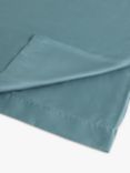 John Lewis Soft & Silky TENCEL™ 300 Thread Count Flat Sheet, Bluestone