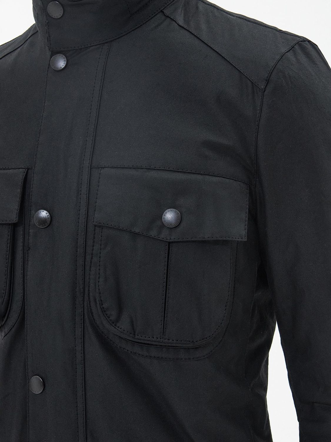 Barbour Corbridge Rugged Utility Style Waxed Jacket, Black, XL