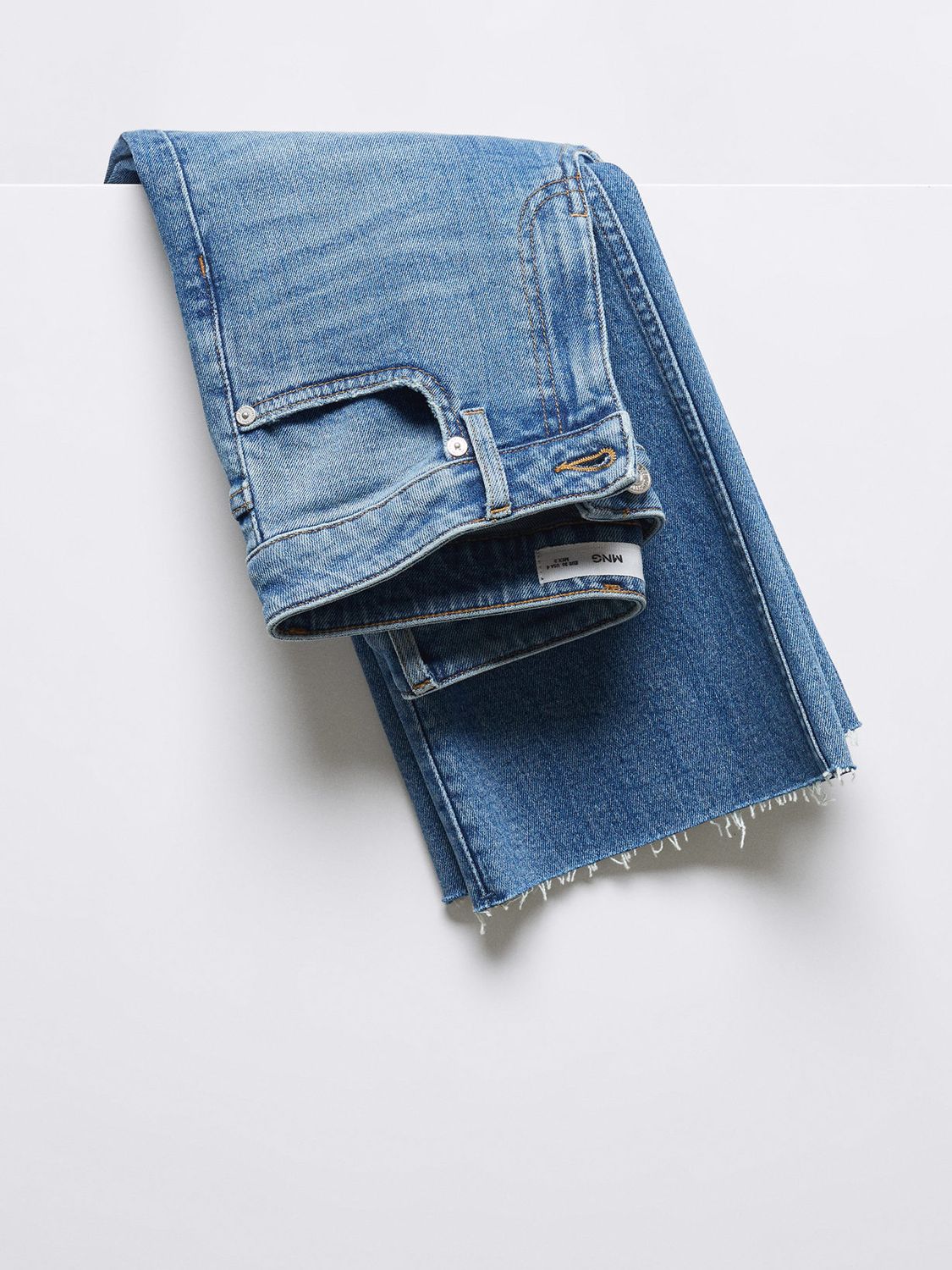 Mango Fiona Flared Jeans, Open Blue at John Lewis & Partners
