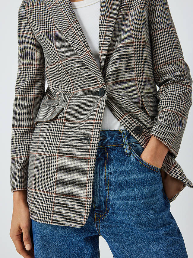 John Lewis Checked Blazer, Multi