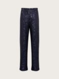 Monsoon Kids' All Over Sequin Trousers, Navy