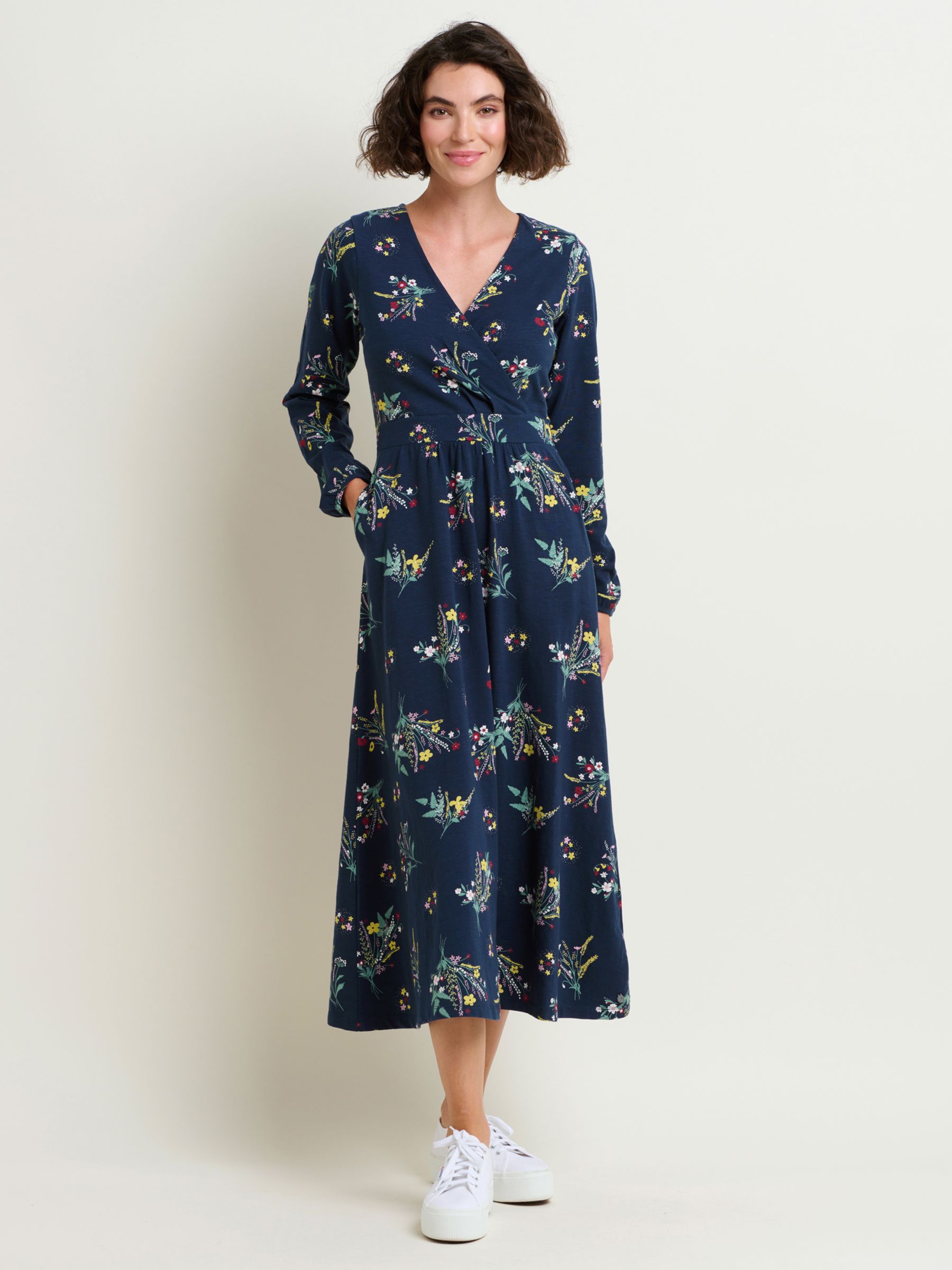 Brakeburn Orla Fit And Flare Maxi Dress, Green at John Lewis