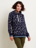 Brakeburn Floral Cowl Neck Sweatshirt, Navy