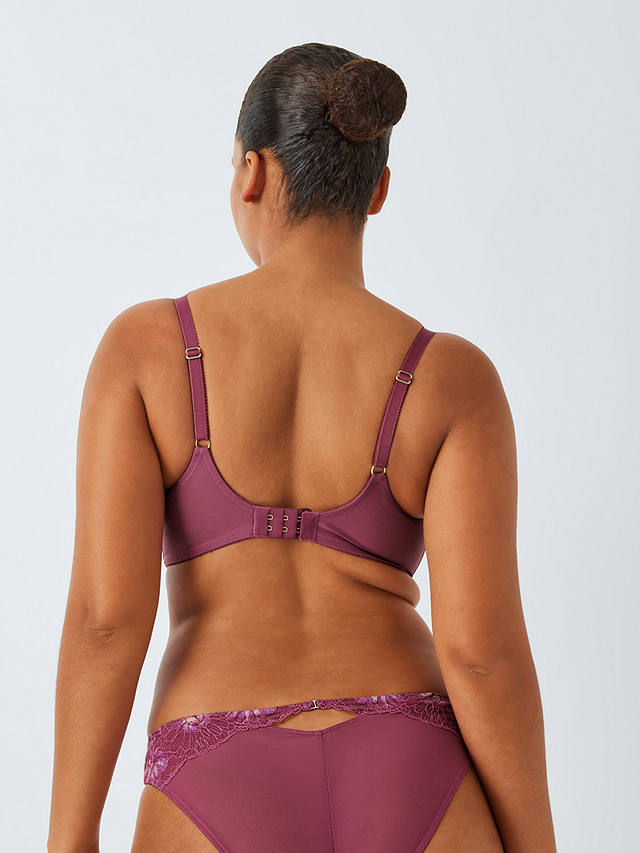 AND/OR Astrid Lace Balcony Bra, Plum