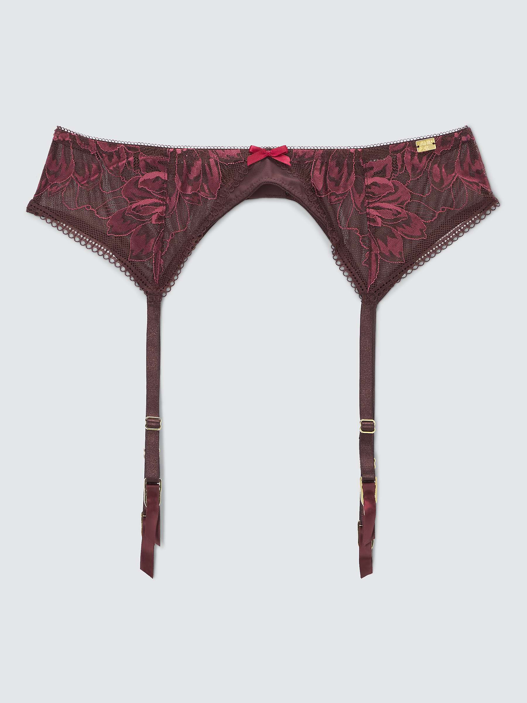 Buy AND/OR Cindy Lace Suspenders, Plum Online at johnlewis.com