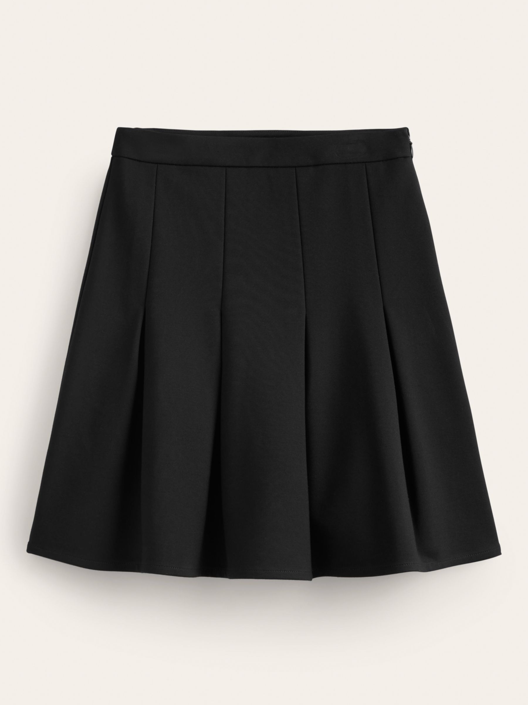 Boden Flippy Ponte Ecovero Mini Skirt, Black